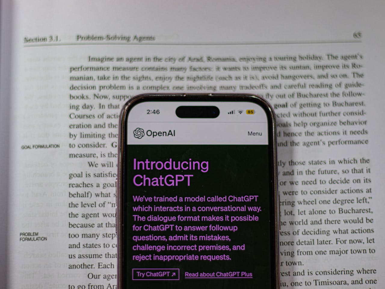 chatgpt's responce from a student's prompt